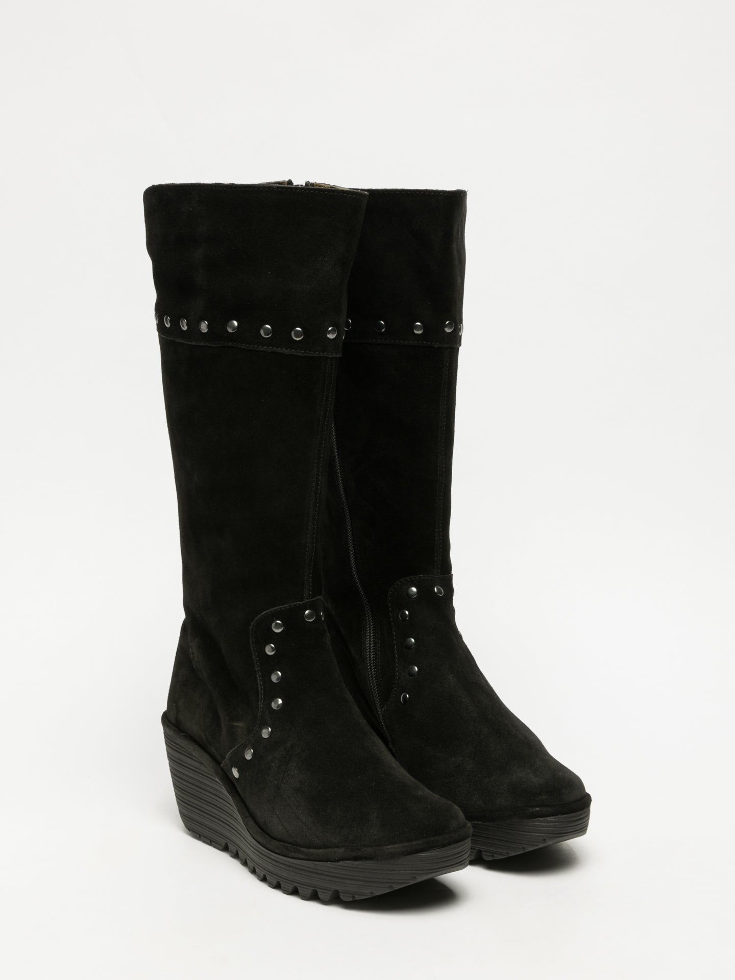 Fly London Black Studded Boots